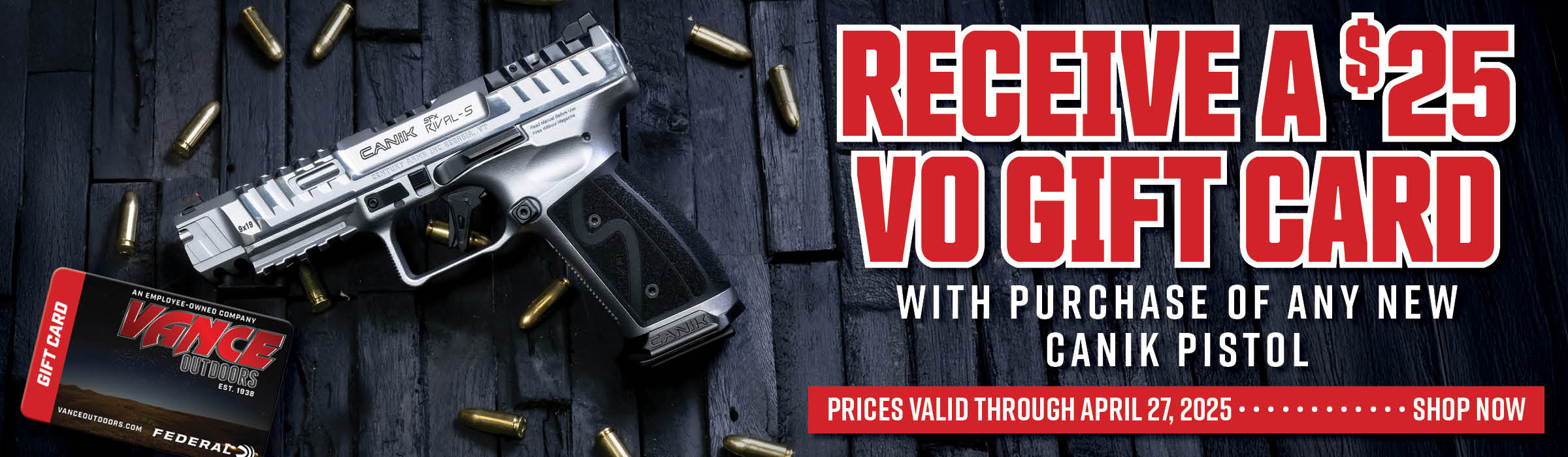 Free VO Gift Card with Canik Purchase - MF